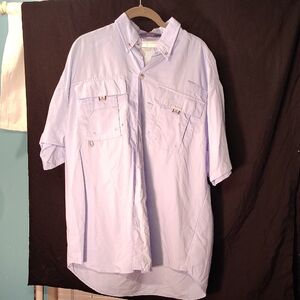 Columbia Light Lavender Casual Button Down Shirt
